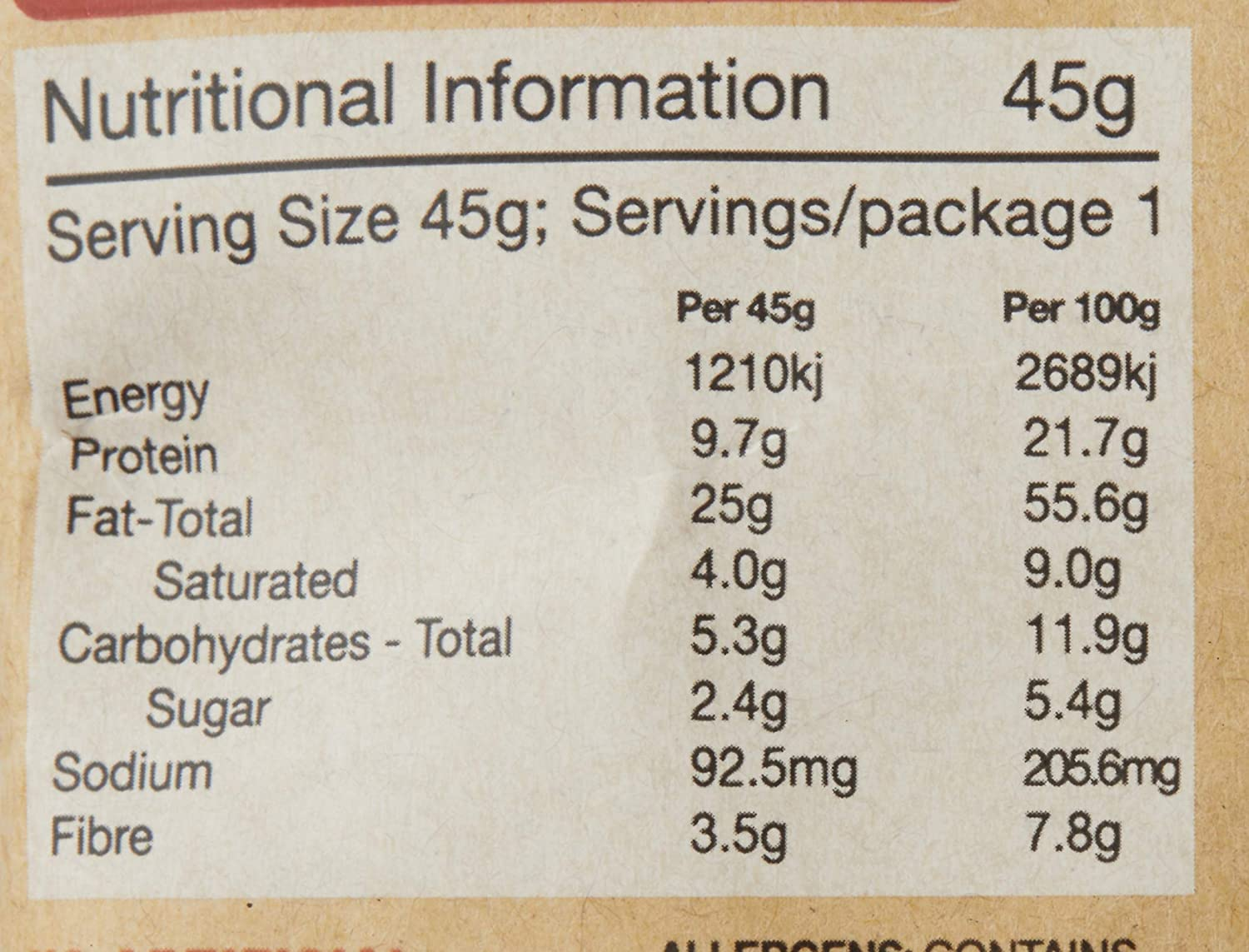 Harvest Box We Love Nuts Snack Pack, 10 X 45 Grams image number 1