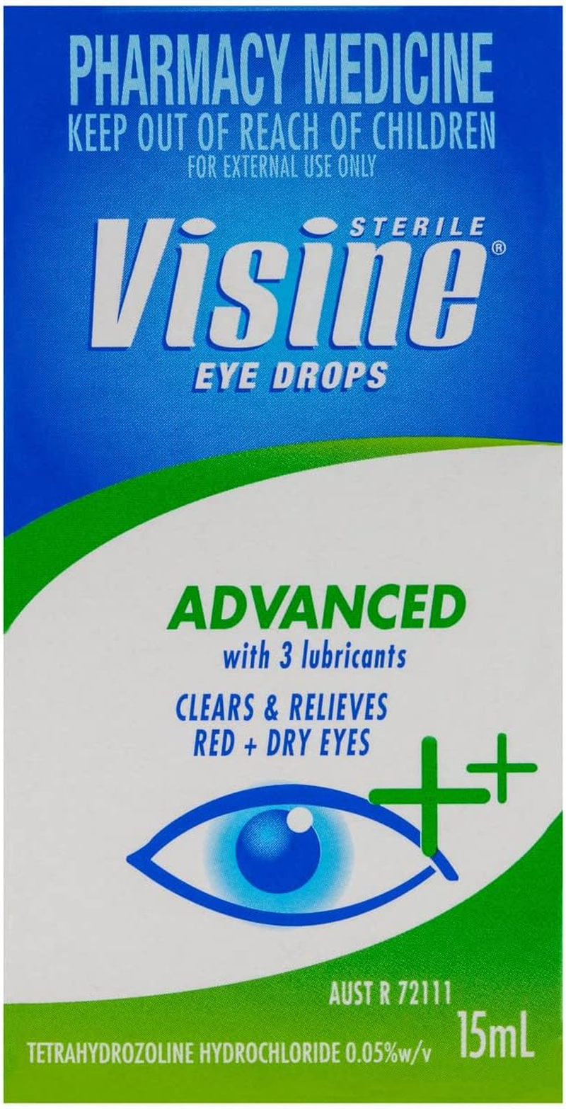 Visine Advanced Eye Drops, 15 Milliliters image number 4
