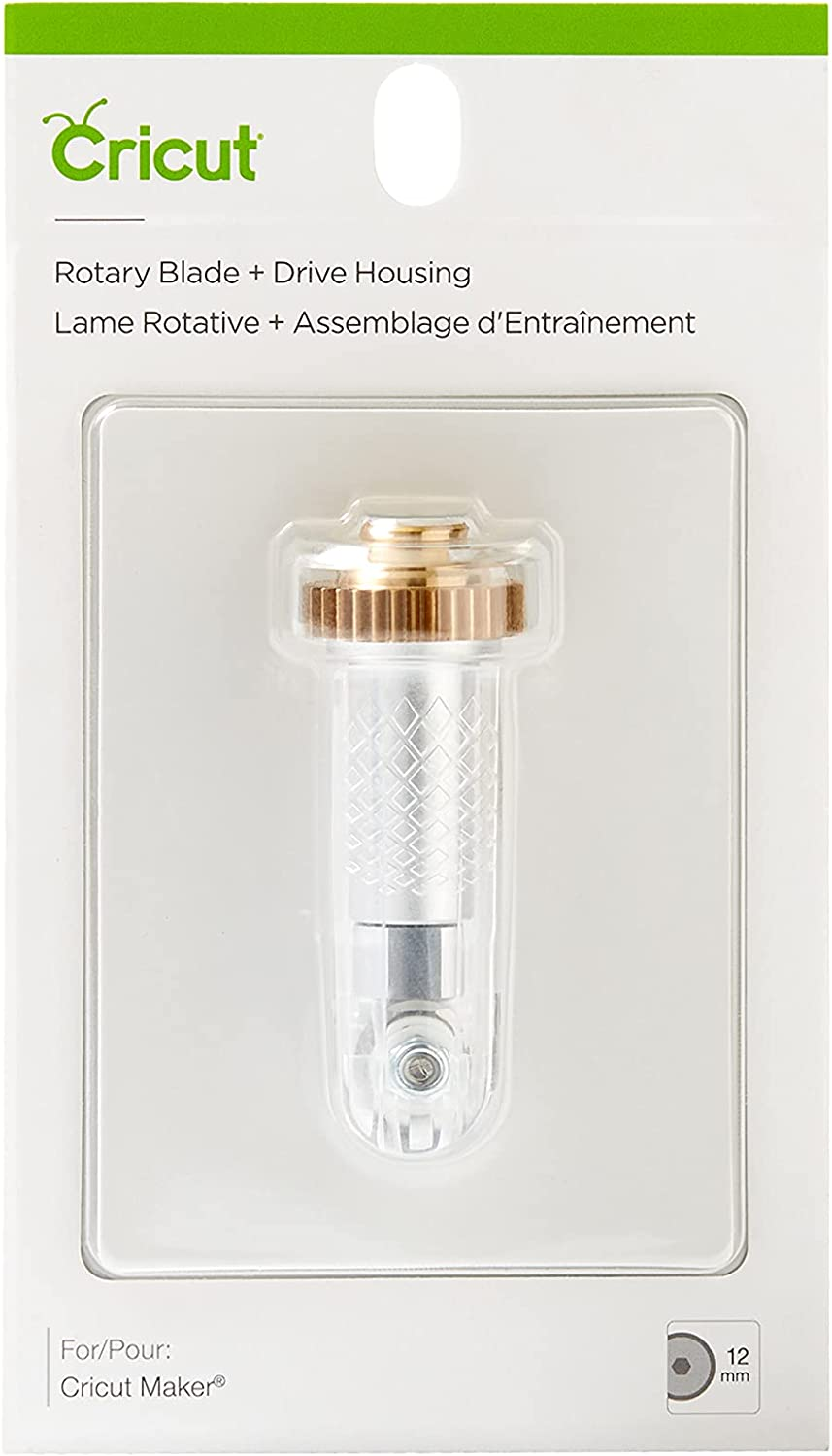 Cricut Rotary Blade + Drive Housing, Hard and Durable Cutting Blade with Drive Housing, Cuts Delicate Papers & Unbacked Fabric for Personalized Projects, Compatible with Cricut Maker Cutting Machine image number 1