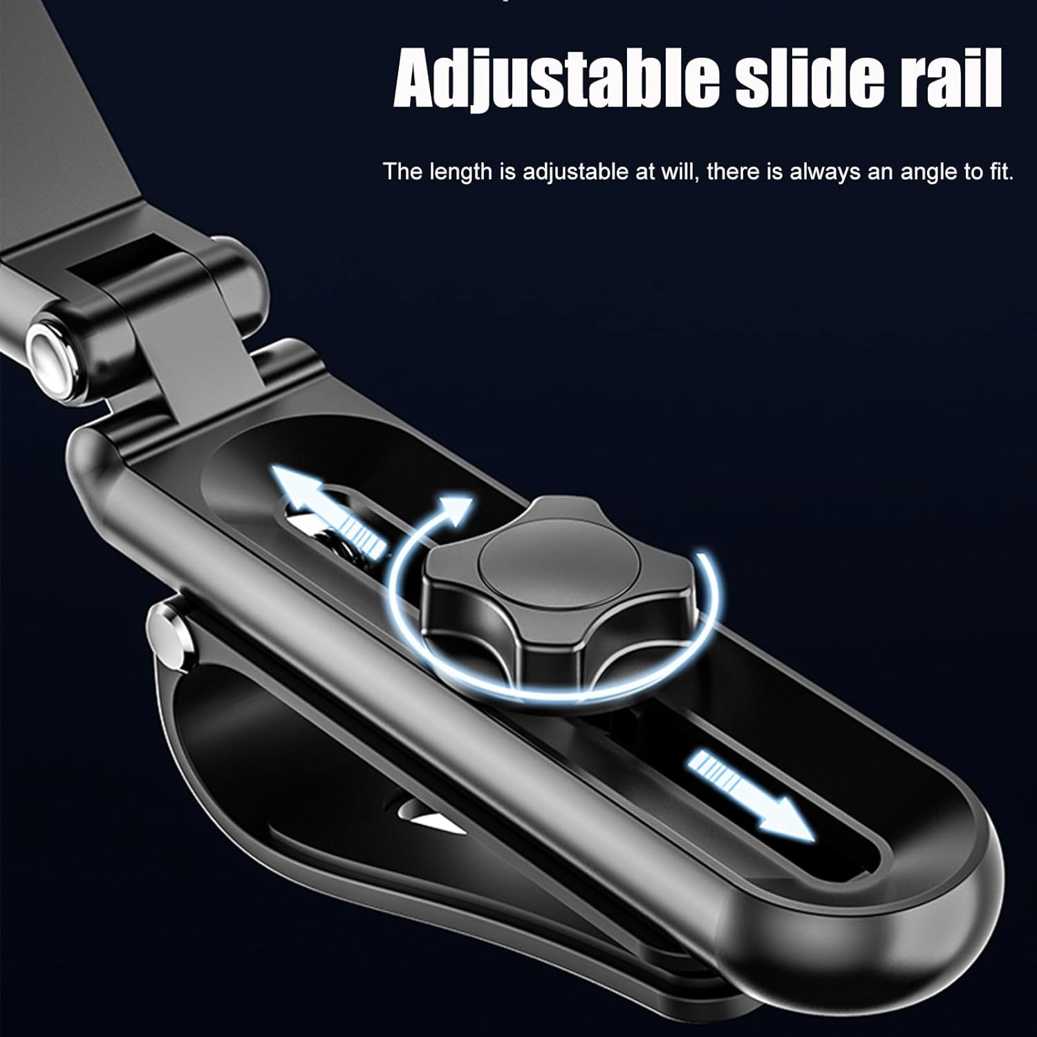 Car Phone Holder Mount,360&deg;Rotatable Retractable Car Phone Holder,Multifunctional Adjustable Mount Cell Phone Holder for Car,Universal Phone Holder for Mobile Phones image number 5