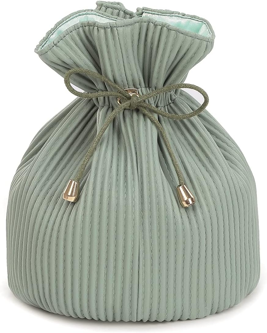 Cosmetic Makeup Beauty Travel Bag Corduroy Design Water Resistant Material Drawstring Closure Light Weight Collapsible and Compact from Paton Travel Australia image number 4