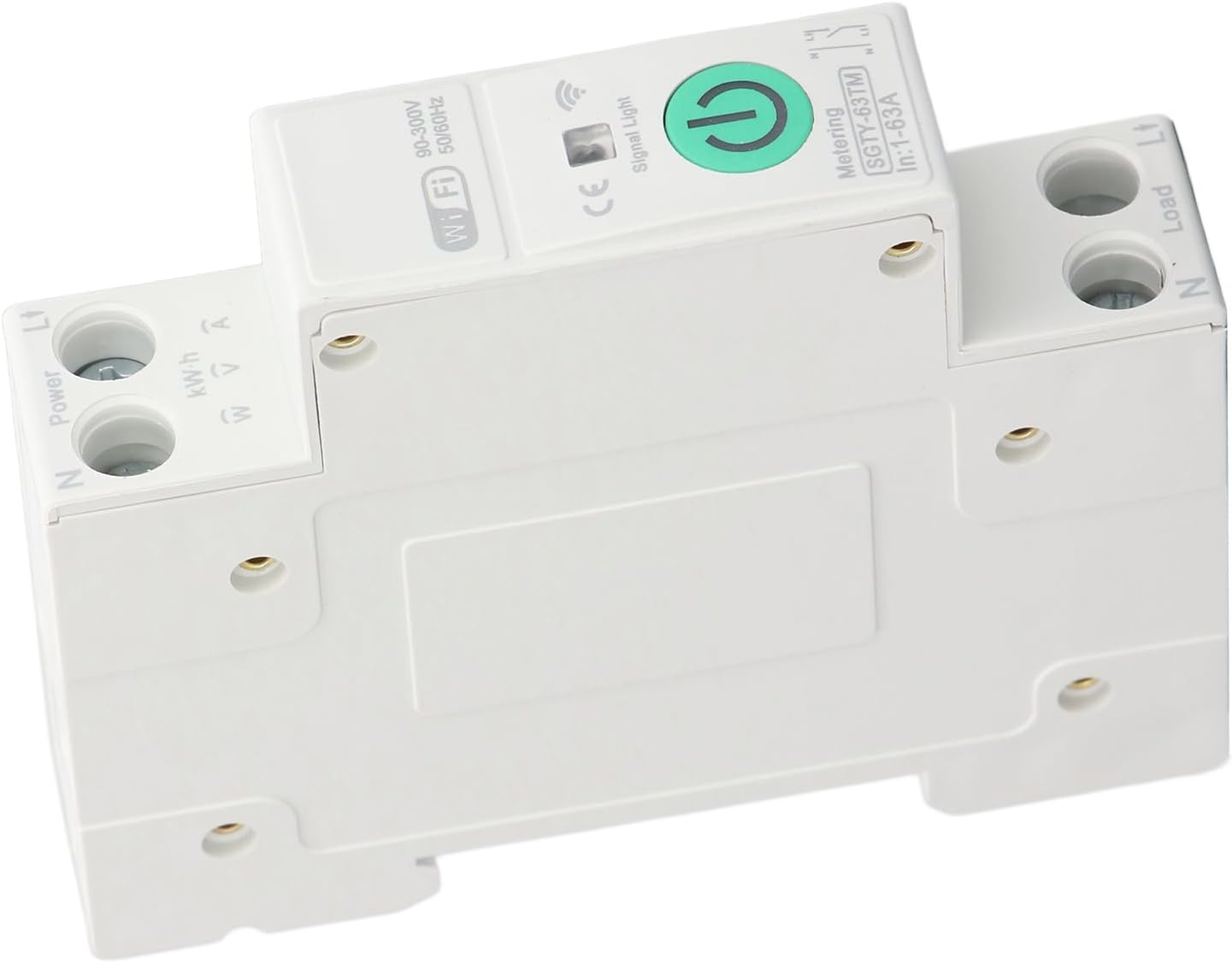 Dpofirs Wifi Metering Circuit Breaker, IP20 Intelligent AC90-300V, 63A, MOSFET, Lever Actuator, Automatic image number 1