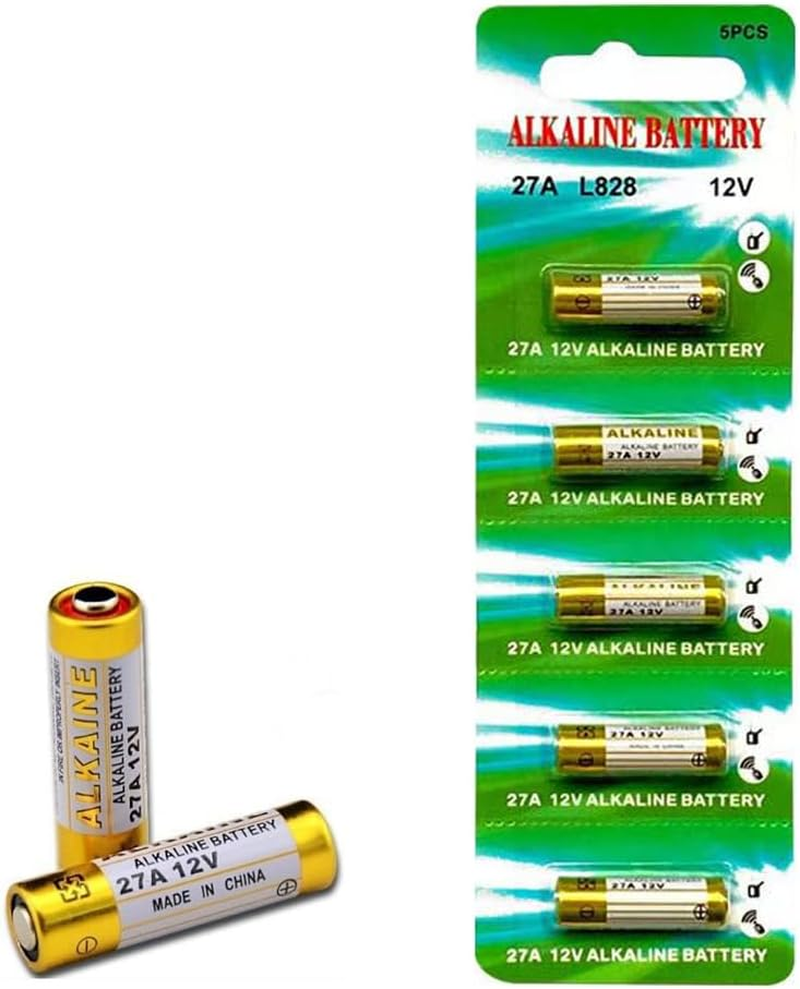 A27 27A 12V Alkaline Battery Pack of 5 - Long Lasting 12 Volt A27 Battery for Remote and Doorbells 12 Volt Alkaline 27A image number 2