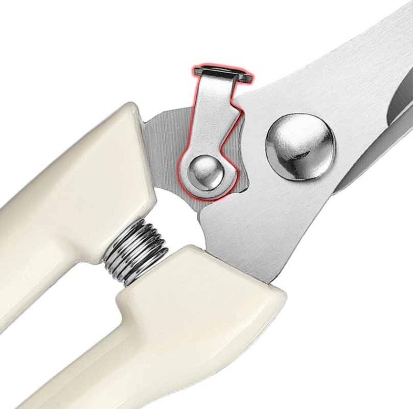 AUPOINT 2-Piece Stainless Steel Pruning Shears Set, Spring-Loaded, 1 Straight and 1 Curved image number 4