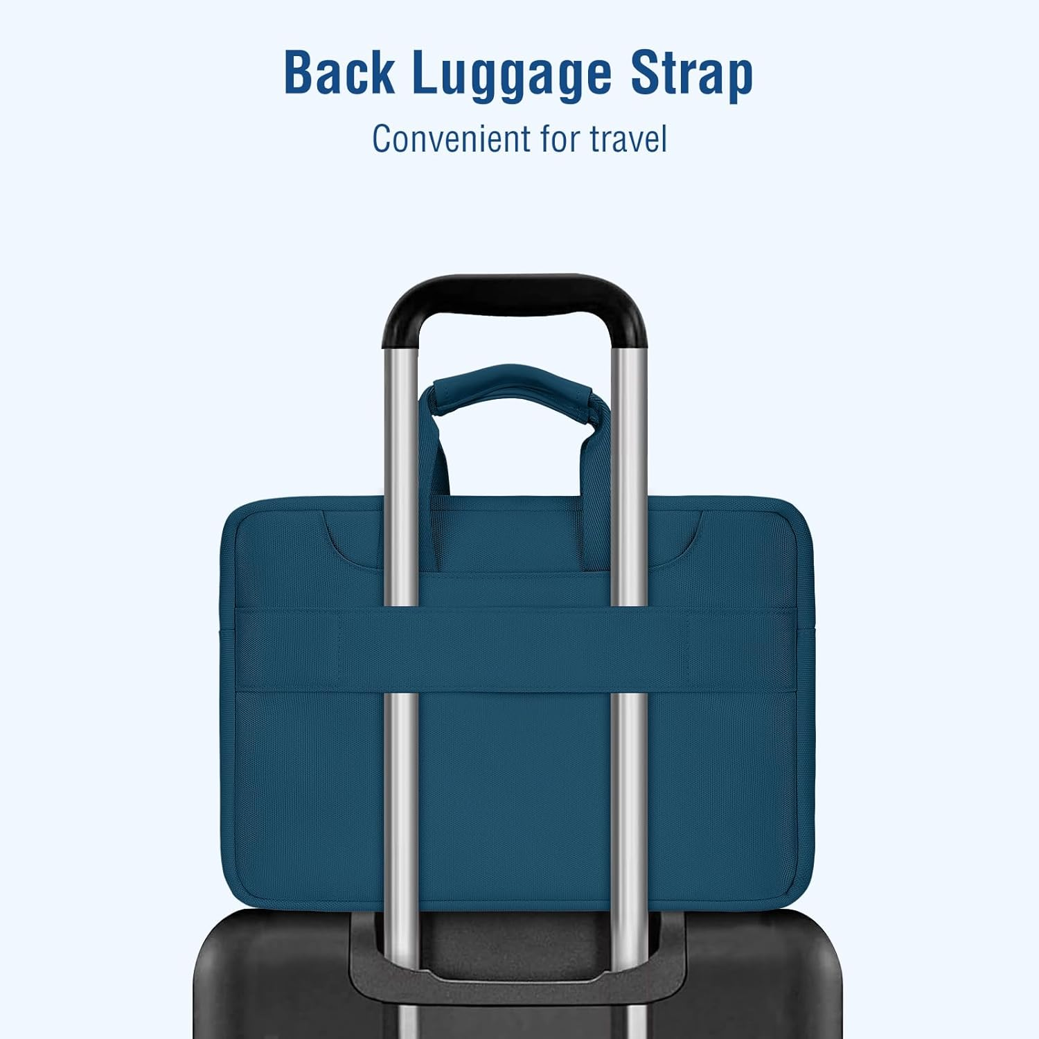 MOSISO 360 Protective Laptop Shoulder Bag Compatible with Macbook Air 13 M2 A2681 M1 A2337 A2179 A1932/Pro M2 M1 A2338 A2251 A2289 A2159 A1989 A1706 A1708, Matching Color Sleeve with Belt, Teal Green