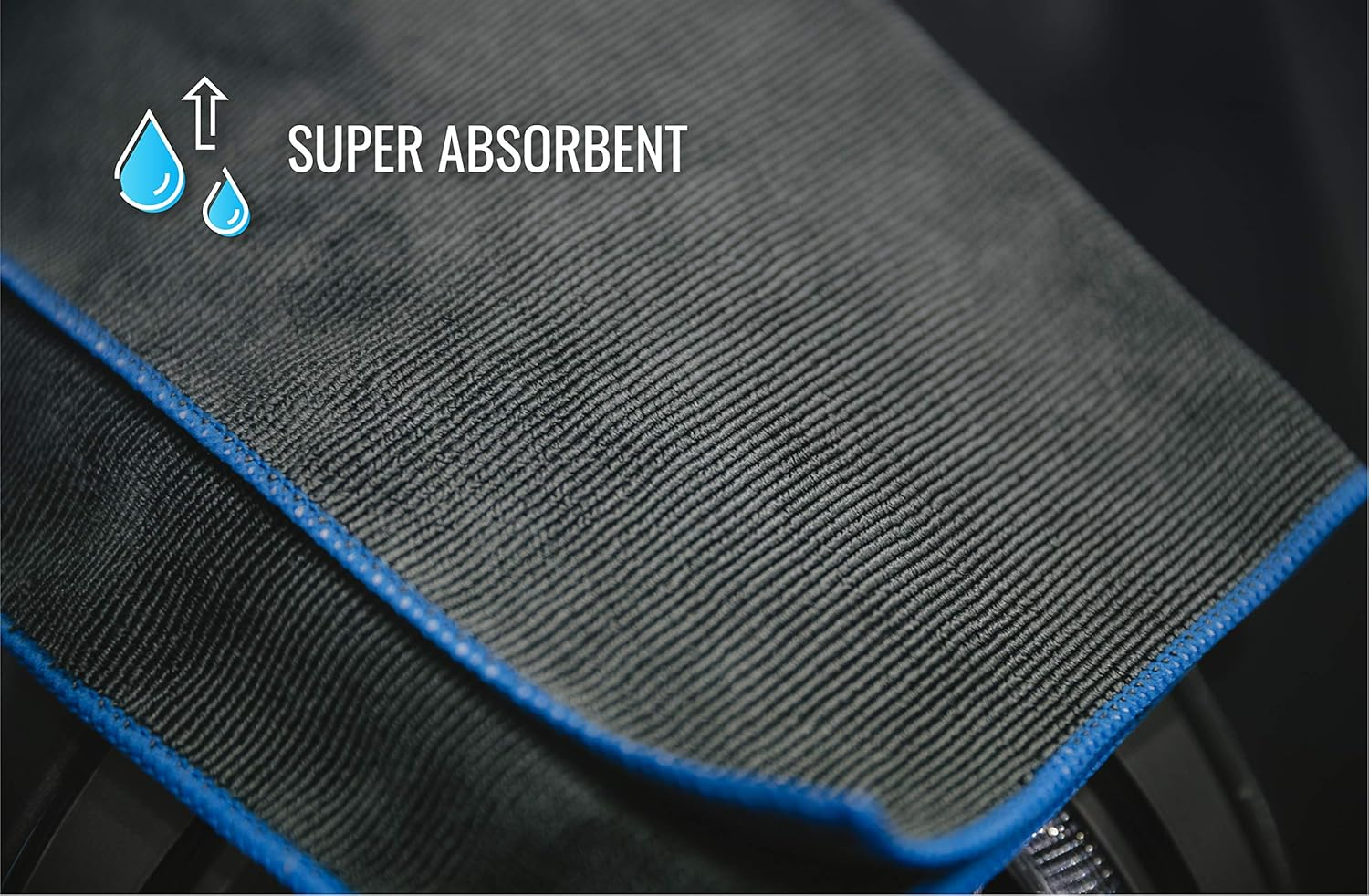 The Finisher &ndash; Detailing & Finishing Microfiber Towel (2.3X1.3 Ft / 70X40 Cm) &ndash; for Cars, Bikes, Kitchens & Bathrooms &ndash; Soft, Absorbent & Streak-Free image number 1