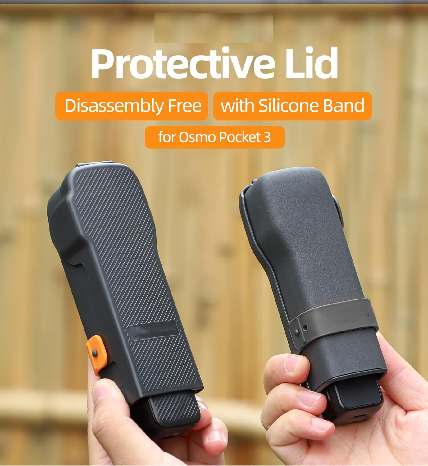 CERFFOOL Protective Case for DJI Osmo Pocket 3 Gimbal Cover Screen Protector Lens Protector Hard Shell Flip Top Camera Protection Action Camera Accessories image number 3