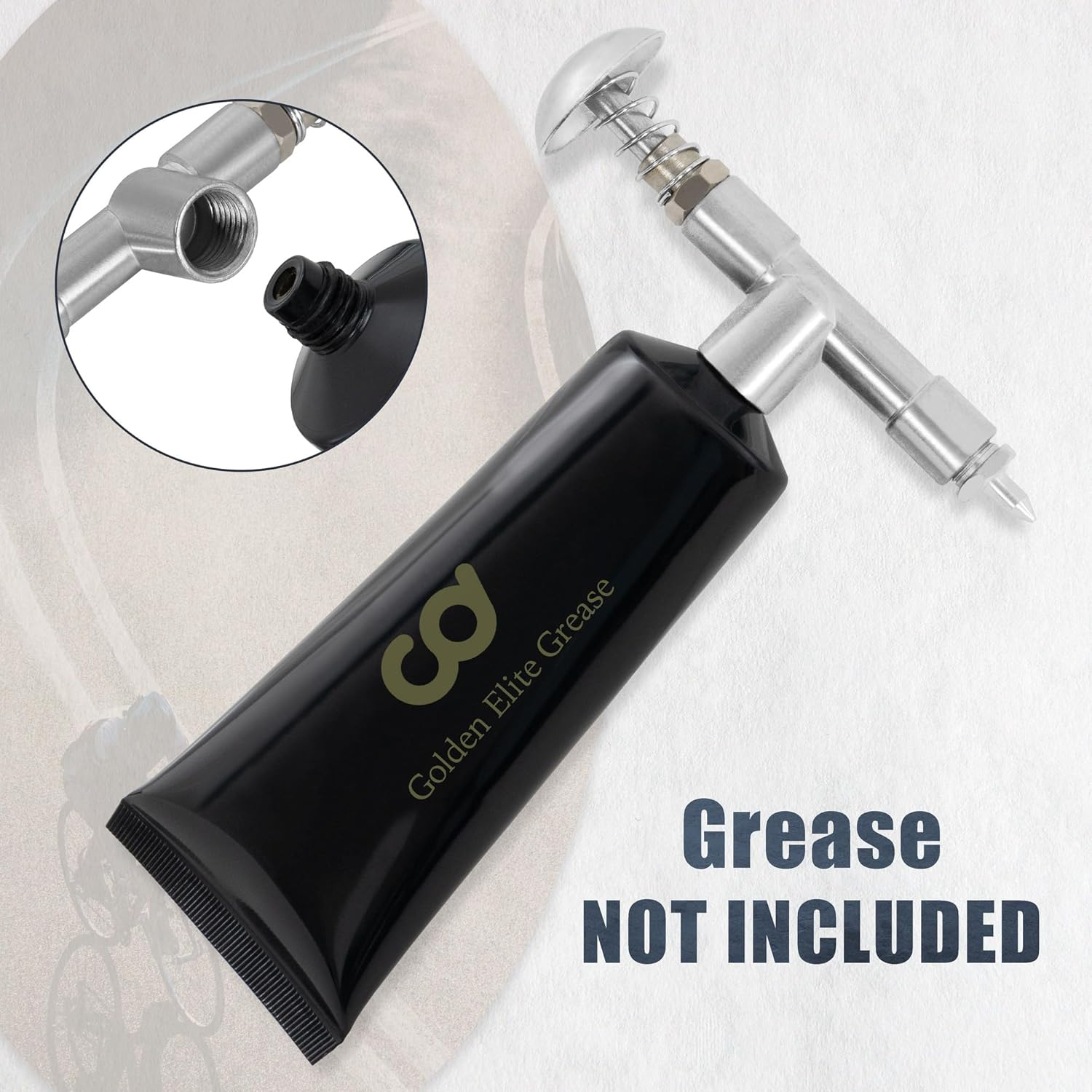 Cyclingdeal Mini Grease Gun with Precision Dispensing Nozzle - Bicycle Lubricant Bicycle Grease Applicator - Bike Grease Gun Small Grease Gun - Perfect to Lubricate Tools Bearings Cables image number 3