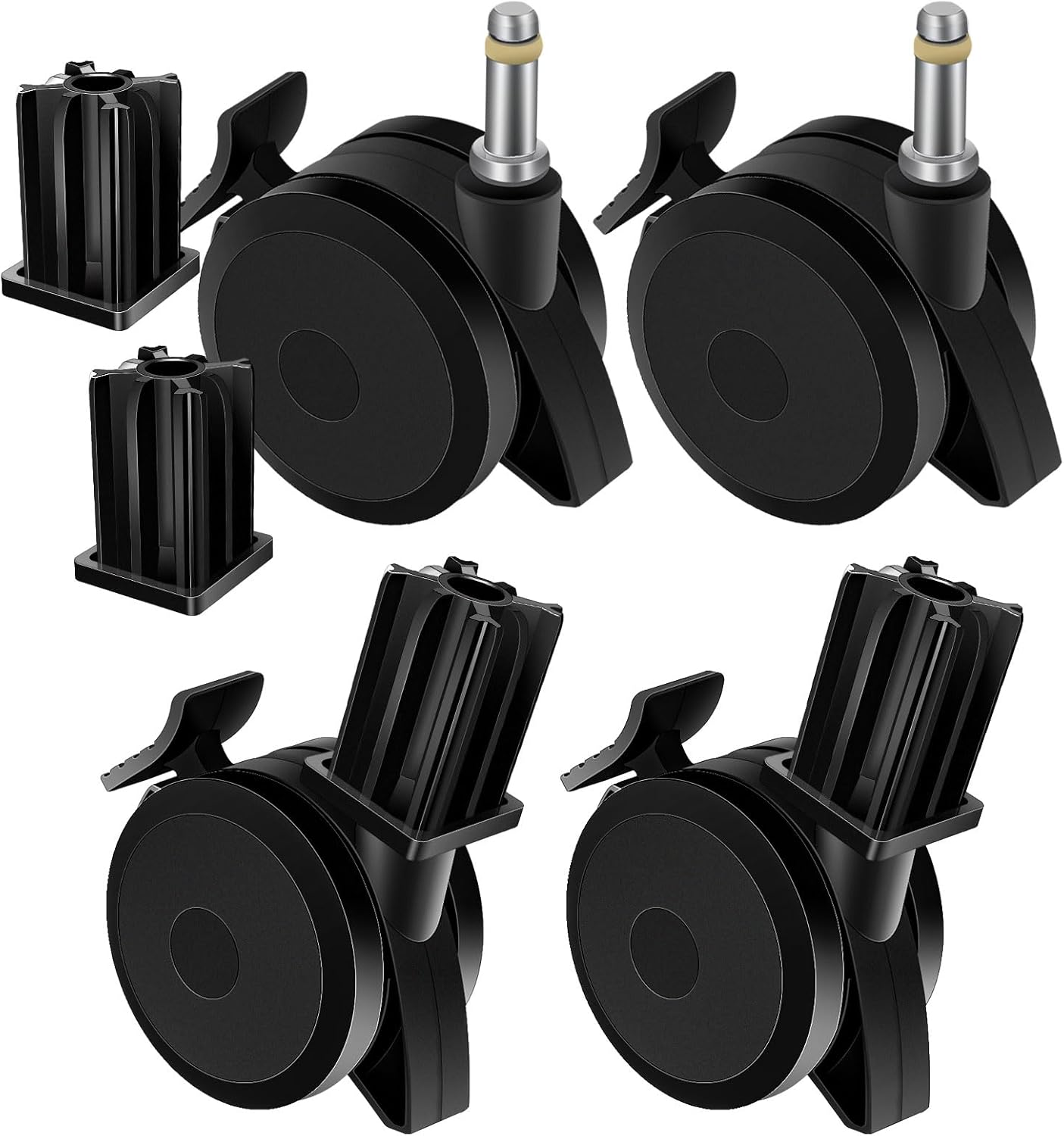 (4 Pack) 70360 Locking Caster with Insert Compatible with Weber Spirit Series 2009-2012, Summit Series 2007-2019 Gas Grills and Genesis 300 Series 2007-2016 image number 2
