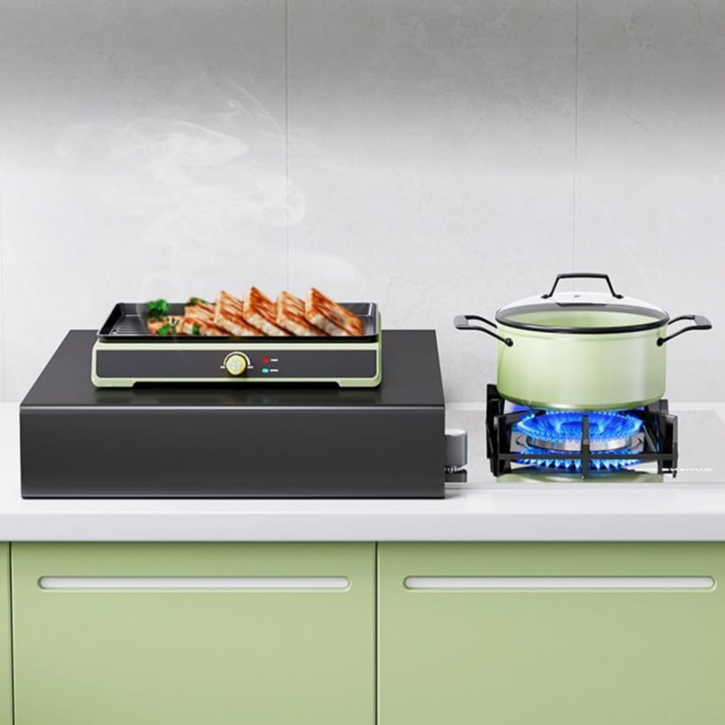 Stainless Steel Gases Stove Cover &ndash; Expand Kitchen Workspace with Ease Gases Hob Covers for 4 Burner Gases Cookers Metal, 30X40X5 image number 1