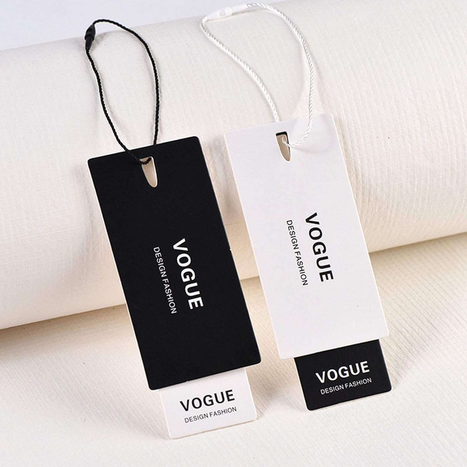 1000Pcs 7.5-Inch Hang Tag Nylon String, Easy and Fast to Attach, Nylon Snap Lock Pin Loop Fastener Hook Ties for Clothes Tags, Price Tags, Shoes Snap Lock, Luggage Label (Black) - White image number 4