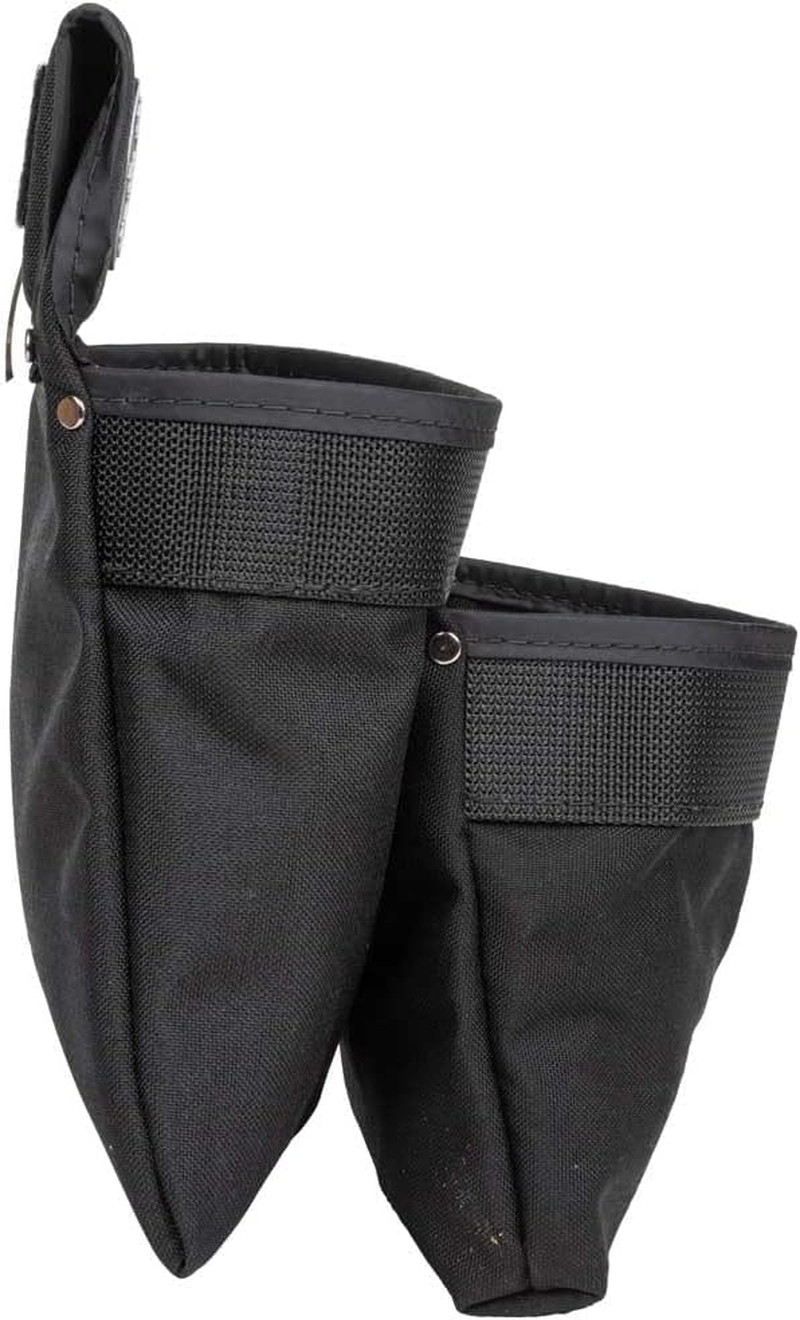 Klein Tools 5702 Tool Pouch, Powerline Series Utility Pouch Fits Tool Belts up to 2.5-Inch, Strong Rivet Reinforced Stitching, 2-Pocket image number 5