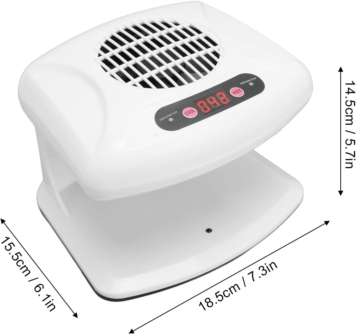 300W Portable Nail Dryers, Nail Fan Dryer for Regular Nail Polish Quick Dry Nail Polish Gel Nail Dryer Blower Automatic Sensor Warm Cool Breeze Home and Salon Use No Harmful image number 6