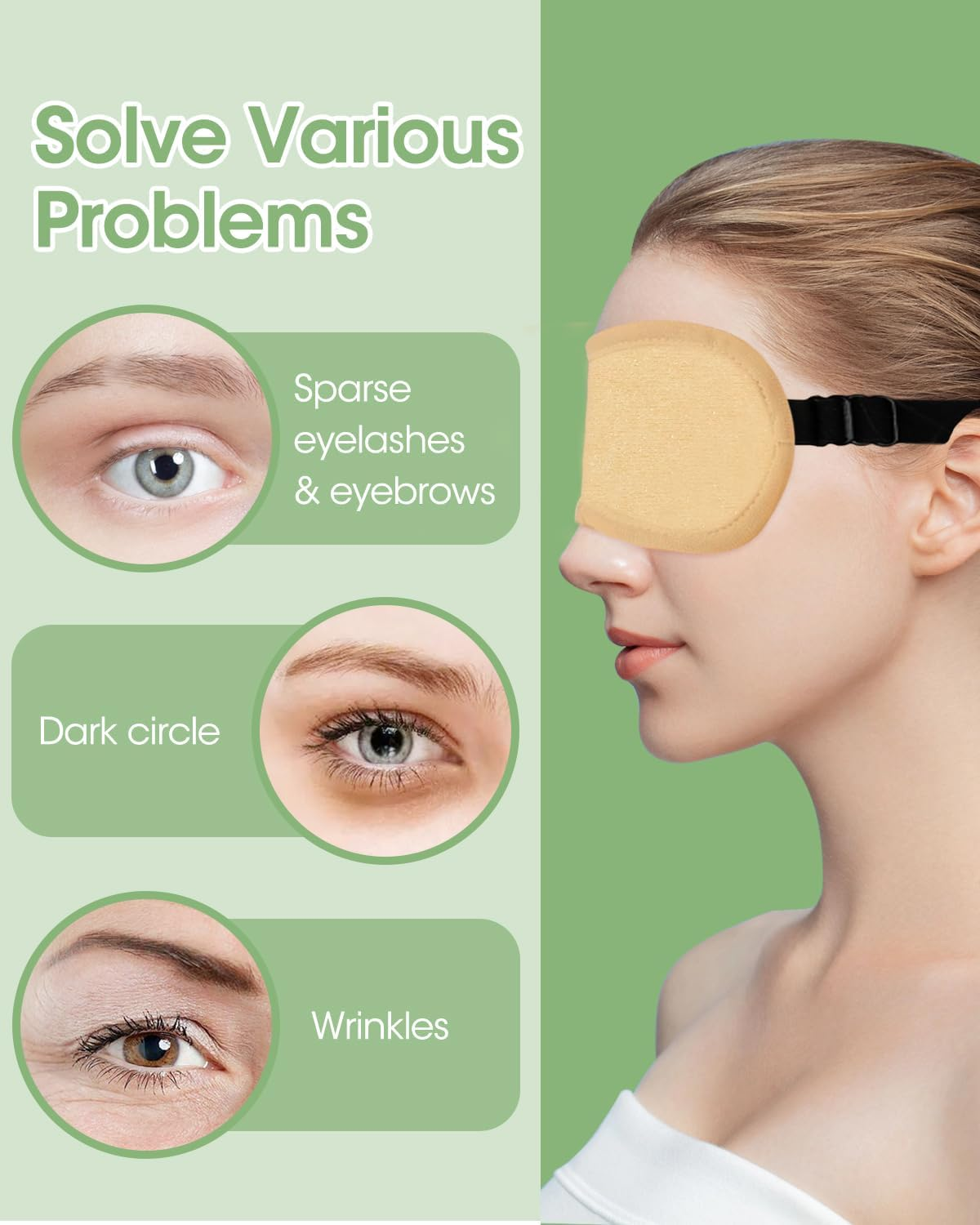 11 PCS Organic Castor Oil Pack Wrap Flannel Cotton, Castor Oil Wraps for Entire Body, Castor Oil Pads Set for Eyes Breast Waist Knees Legs Feet, Adjustable Straps, Reusable,Machine Washable (Khaki)