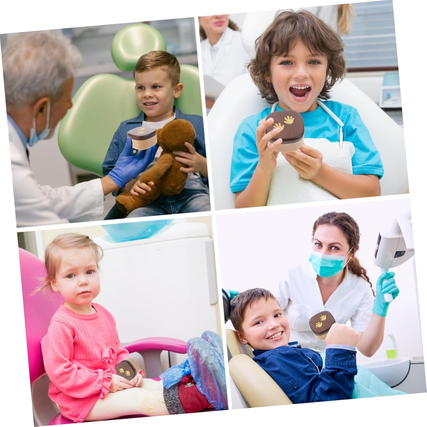 Baby Tooth Fairy Keepsake Box Tooth Holder for Boys and Girls Palm Design Sturdy Keepsake image number 4