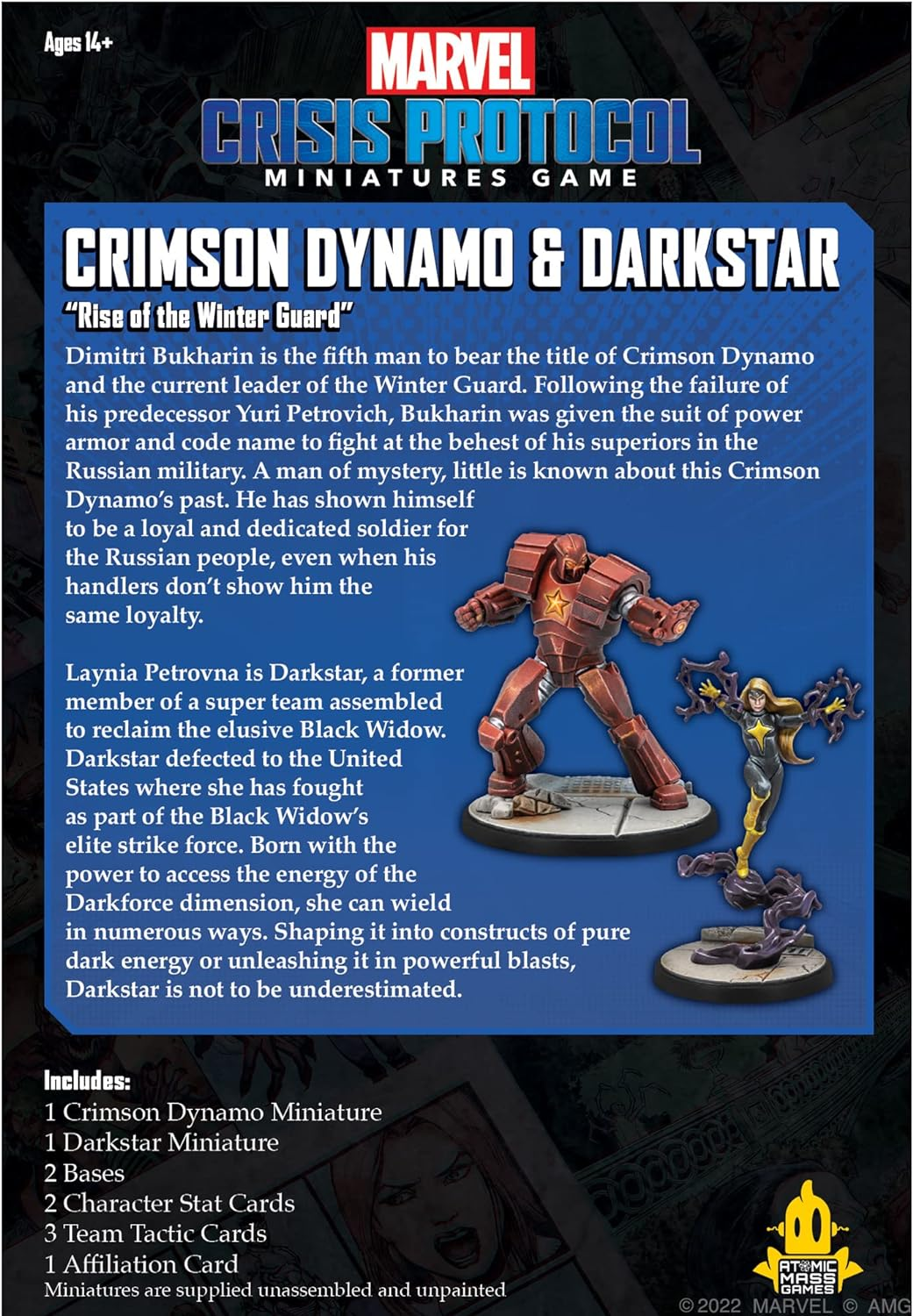 Asmodee North America Marvel Crisis Protocol Crimson Dynamo and Dark Star Miniatures Game image number 5