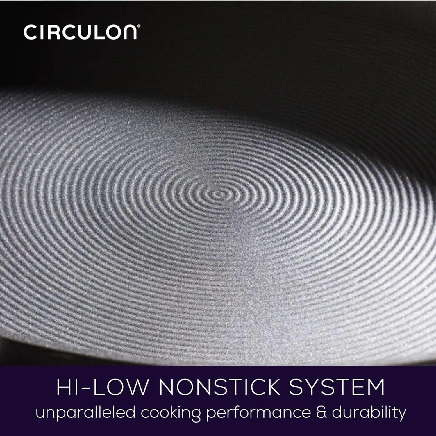 Circulon 83903 Radiance Hard Anodized Nonstick Cookware Pots and Pans Set, 10 Piece, Gray image number 5