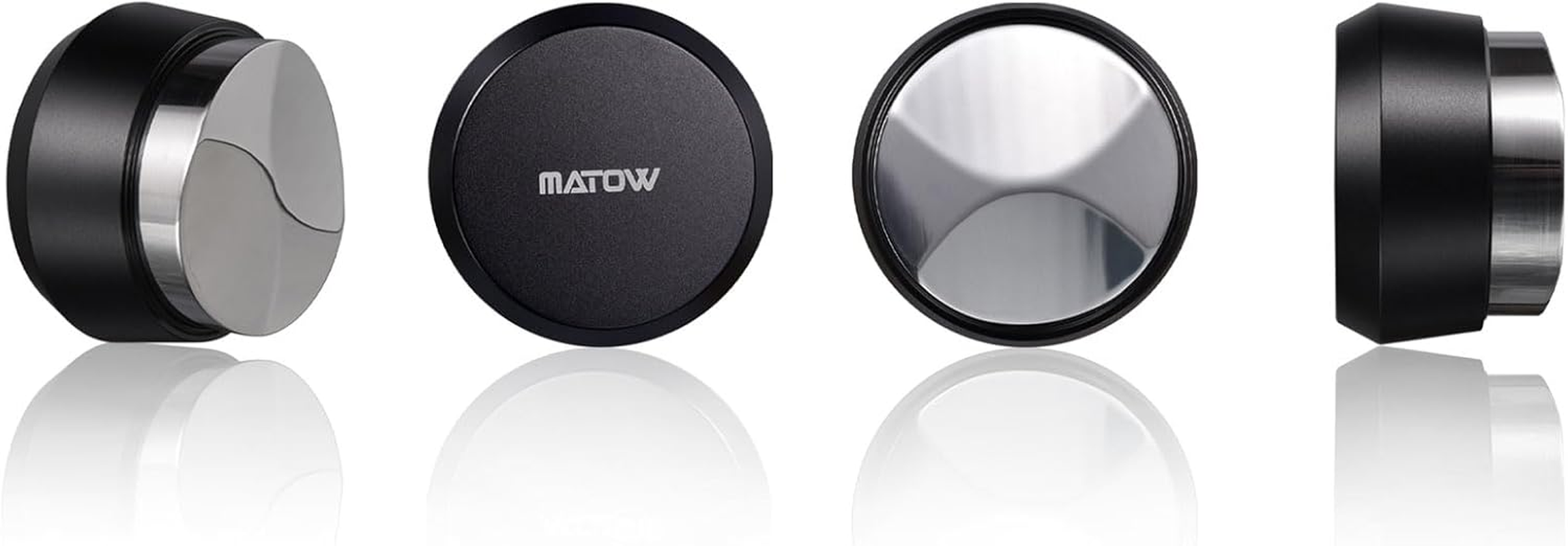 58.5Mm Coffee Gravity Distributor, MATOW Espresso Adaptive Distribution Tool and Leveler Compatible with 58Mm Portafilter, Auto Leveling Distributor with Unique Stainless Steel Two Sided Convex Base