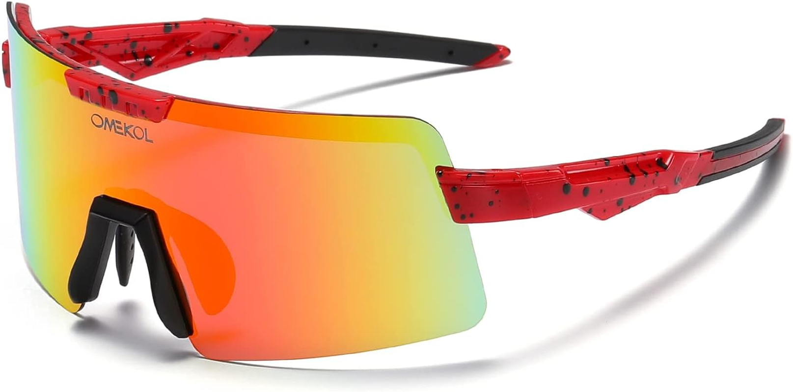 Polarized Sports Sunglasses for Women and Men, UV400 Outdoor Hiking Fishing Running Driving Goggles with Package Case