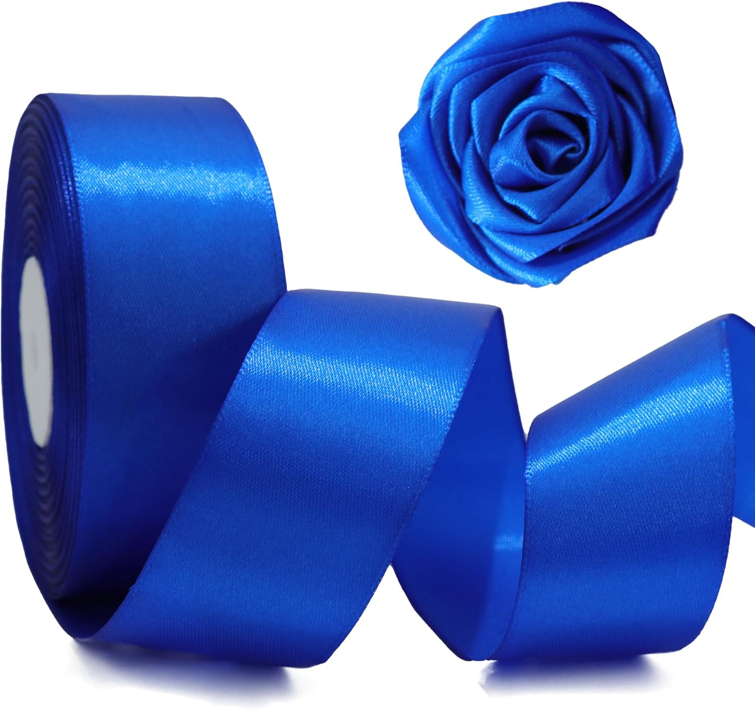 Royal Blue Ribbon 1-1/2 Inch Satin Ribbon Single Face Fabric Ribbon for Gift Wrapping, Roses Making, Bows, Flower Bouquet, Handmade Crafts, Birthday Wedding Party Decoration 30 Yards - Light Purple image number 5
