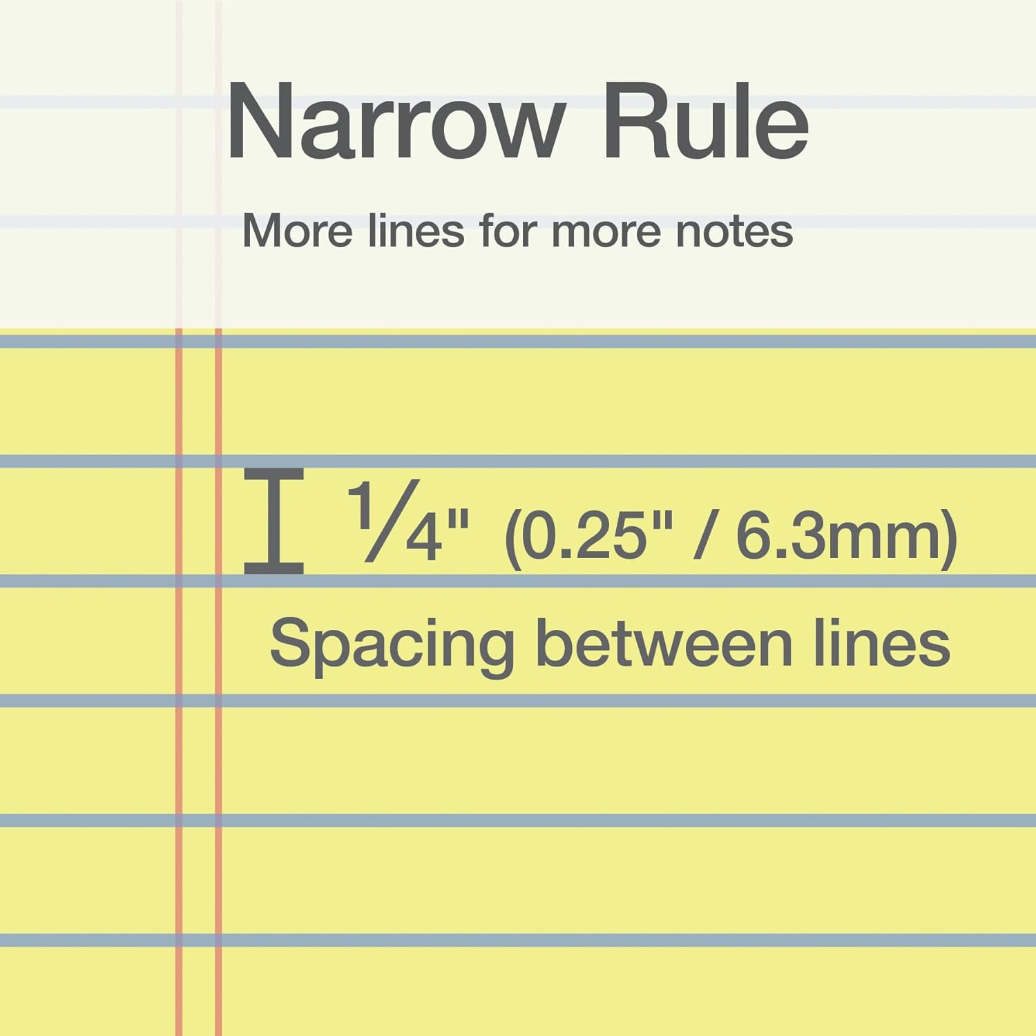 Oxford 5 X 8 Legal Pads, 12 Pack, Narrow Ruled, Yellow Paper, 50 Sheets per Writing Pad, Made in the USA (74017) image number 6