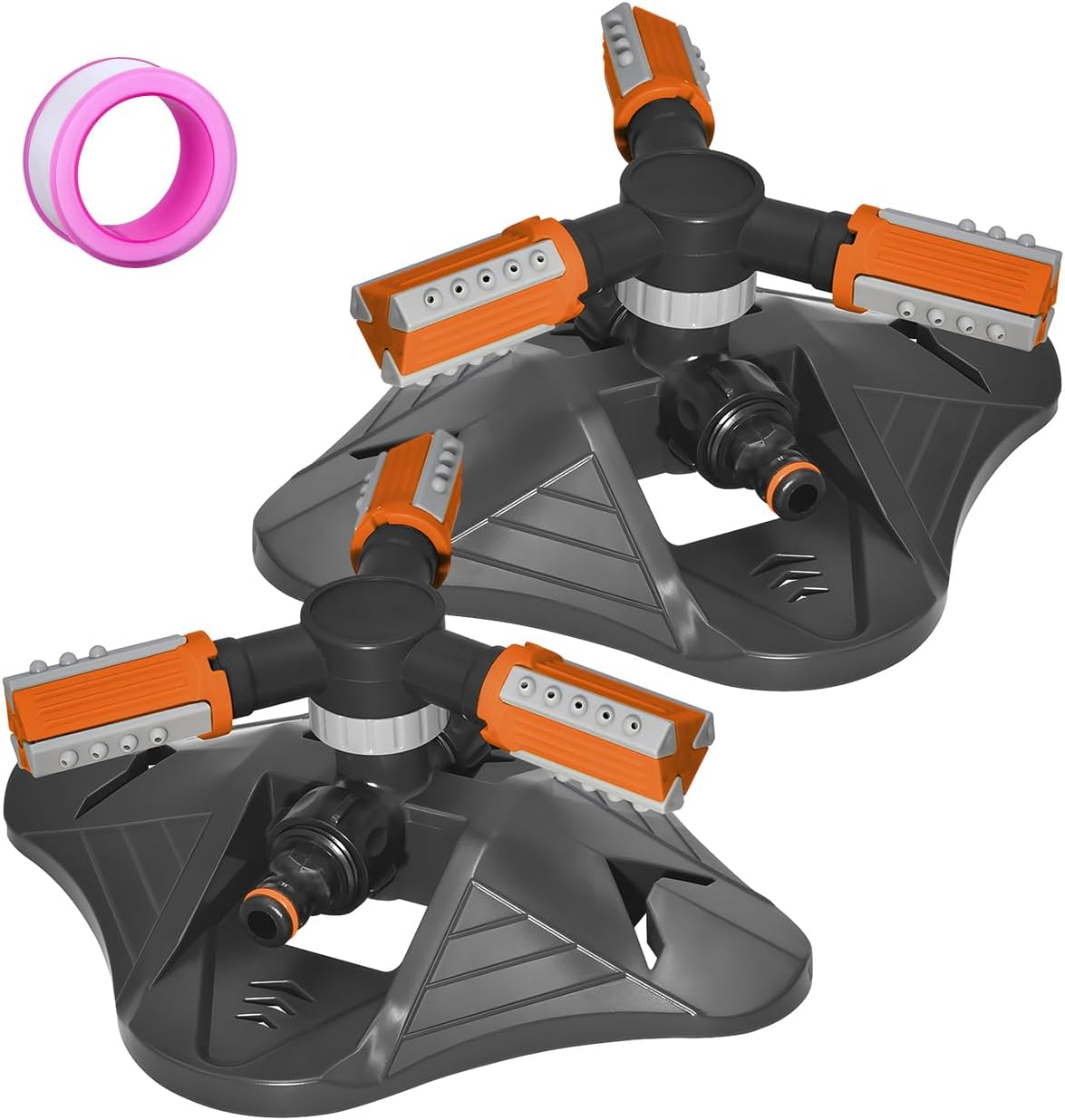 Alpen Garden Sprinkler Lawn Sprinkler, Automatic 360 Degree Adjustable Rotating Irrigation Sprinkler System, Grass Water Sprinkler for Yard, Garden Sprinkler Hose for Large Ara