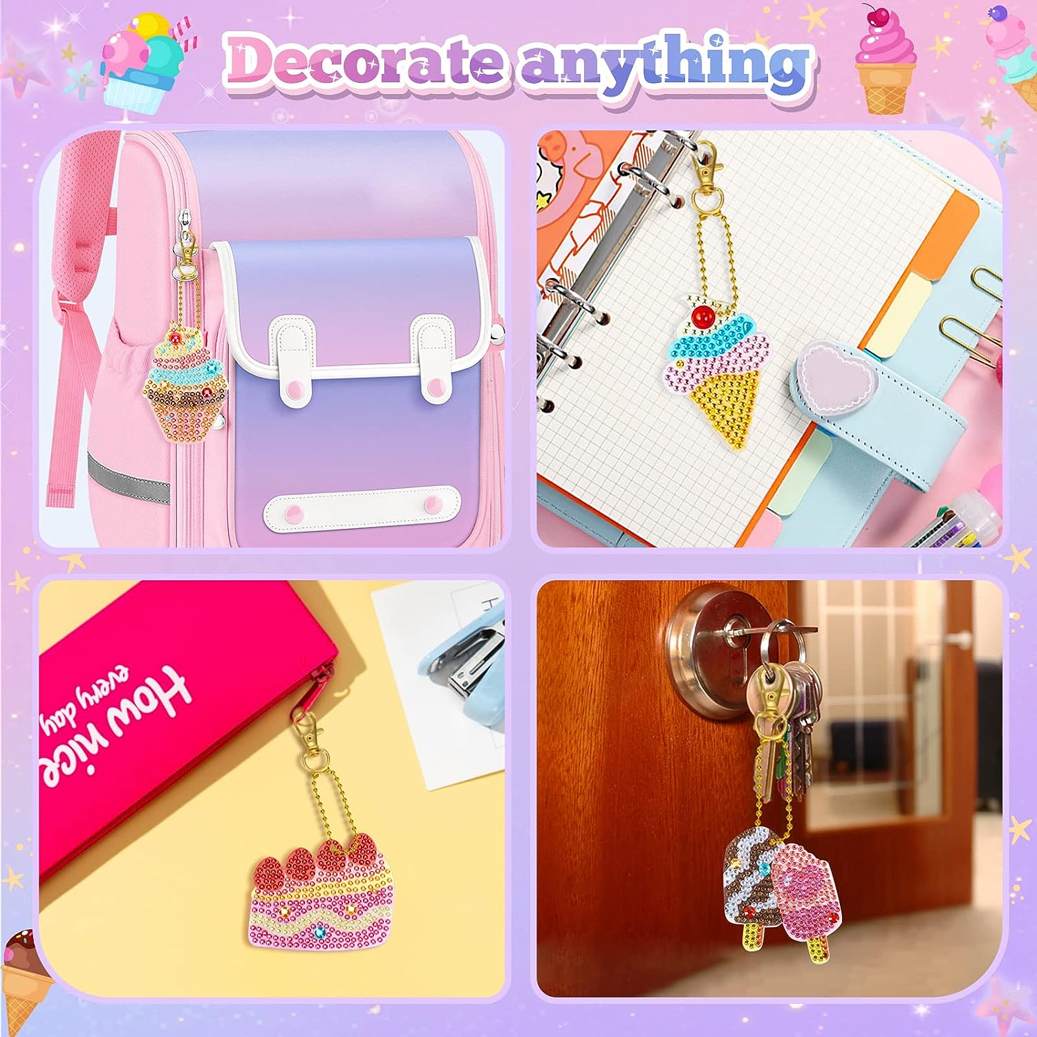 Gifts for 6-10 Year Old Girls - Craft Kits, Diamond Art Painting Mosaic Kits for Kids - Toys and Birthday Presents for 7-12 Year Olds image number 5