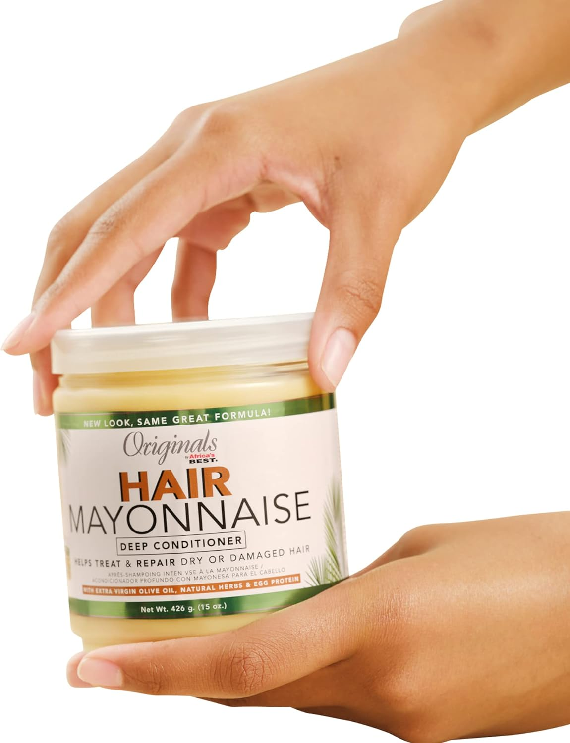 Africas Best Orig Hair Mayonnaise 15 Ounce Jar (443Ml) (2 Pack) image number 2