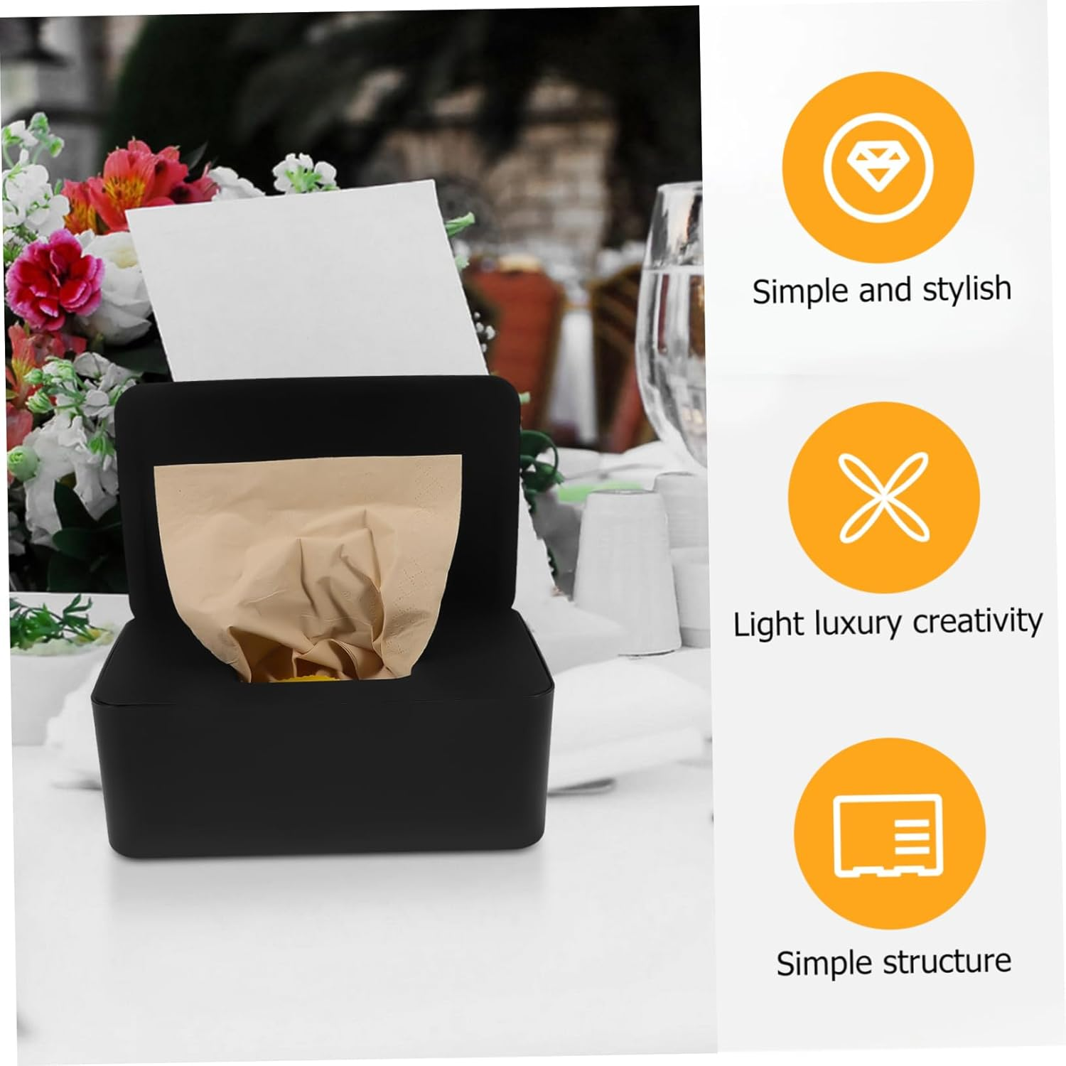 BESTOYARD Wet Wipes Storage Box Plastic Wipe Dispenser Office Bathroom Use Dispenser Case for Easy Access image number 5