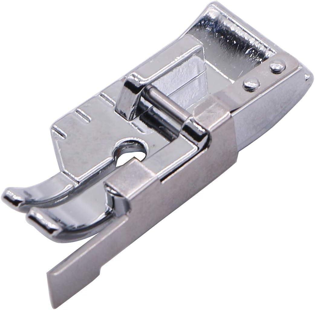 1/4'' (Quarter Inch) Quilting Patchwork Sewing Machine Presser Foot with Edge Guide for All Low Shank Snap-On Singer, Brother, Babylock, Euro-Pro, Janome, Juki, Kenmore, New Home, White, Simplicity image number 3