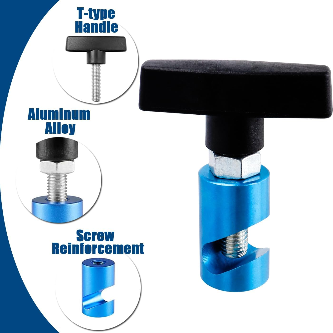 Bestgle 2 Pack Car Hood Lifting and Fixing Tool, Adjustable Car Hood Prop Struts Clamp Holder Automotive Hood Lift Supporting and Hold down Kit, Hood Strut Support Rod for Cars Trunks image number 5