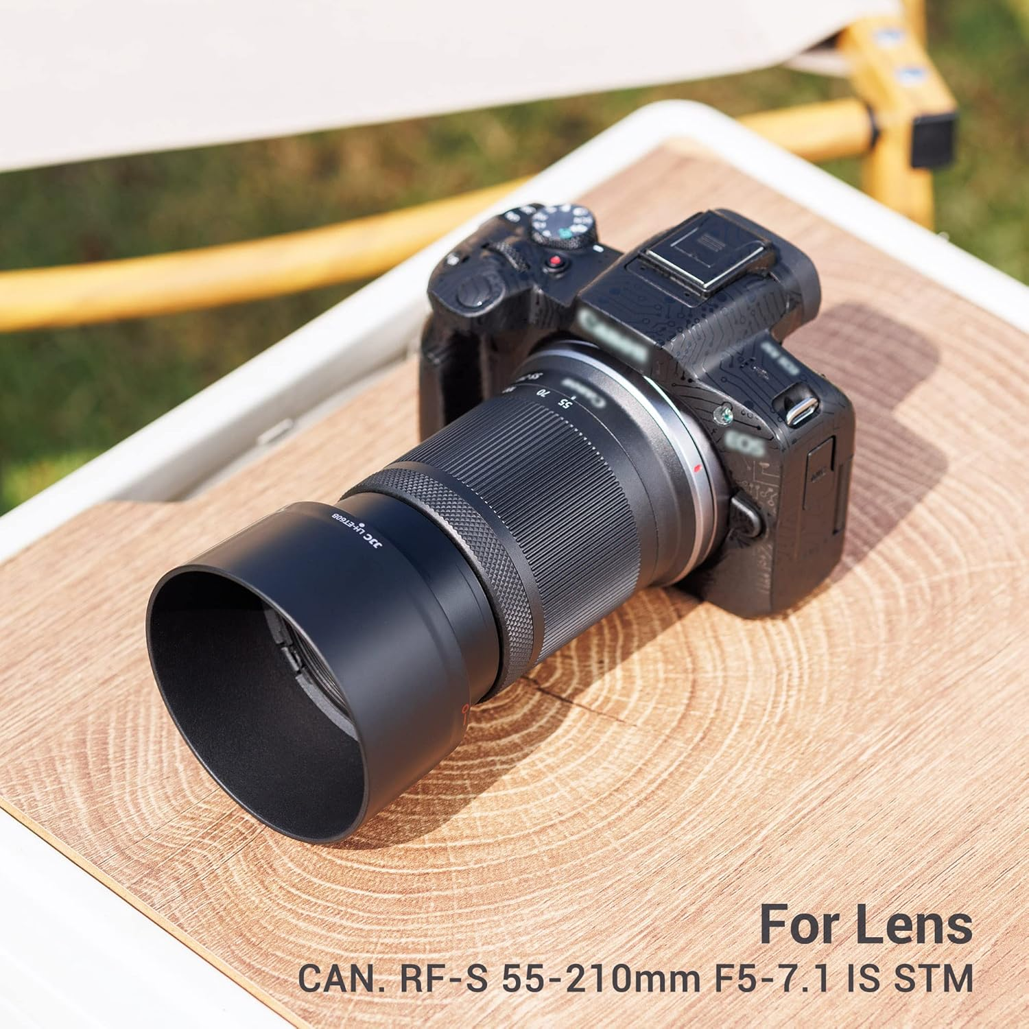 JJC Reversible Petal Bayonet Lens Hood for Canon RF-S 55-210Mm F5-7.1 IS STM Lens, Compatible with 55Mm Filter and Lens Cap on EOS R50 R7 R10 image number 4