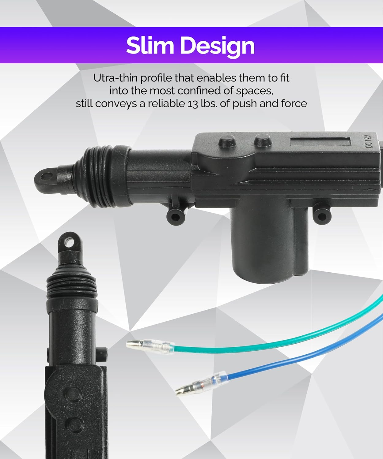 RACOONA 4 Pack Door Lock Actuator,Universal Car Keyless Entry System Kit,Car Accessories Universal Heavy Duty High Power Door Lock Actuator,Power Central Locking System,Works with Most Vehicles image number 4
