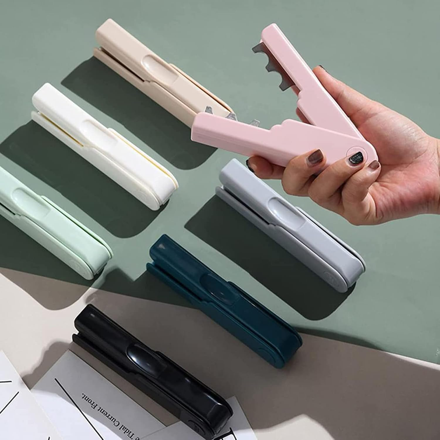 TEONEI Rose Thorn Stripper Tool,Rose Thorn Remover,Leaf Thorn Stripper Tool,Flower Stem Cutter(Pink) image number 4