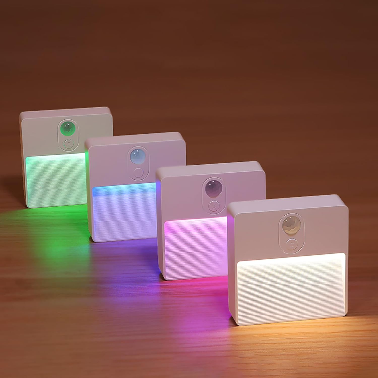 Shenzhi Tech RGB Motion Sensor Night Light, USB Rechargeable LED Wall Lamp, Wireless Magnetic Cabinet Lights for Bedroom Wardrobe Kitchen Hallway Stair Toilet Bathroom (2) image number 6