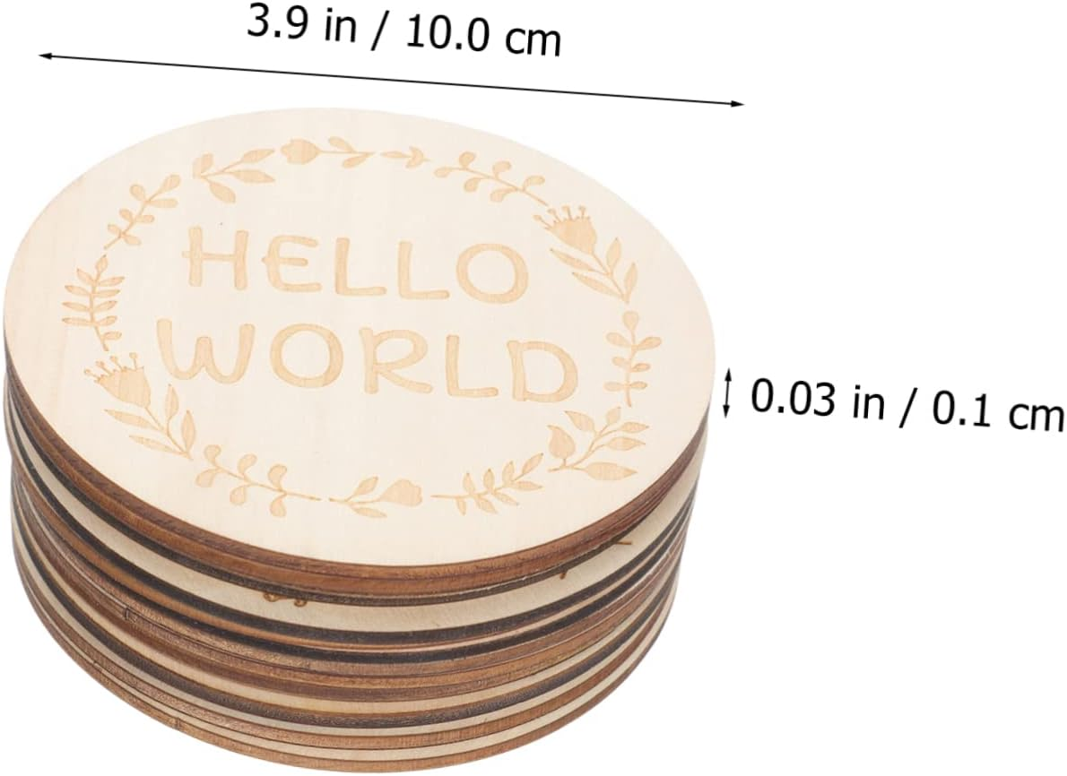 14Pcs Wooden Growth Milestone Cards Photo Props Unisex Monthly Commemorative Signs Newborn First Year Memory Recording image number 3