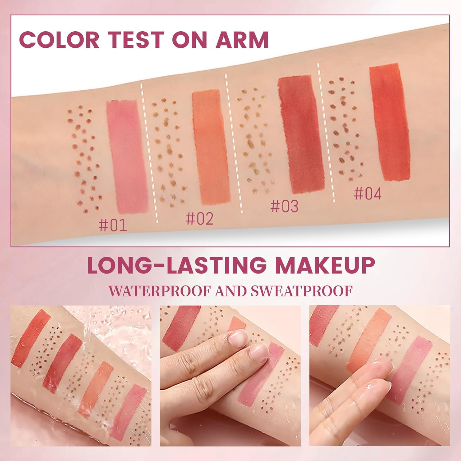 YBUETE 2 in 1 Liquid Freckle Blush Pen, Natural Lifelike Fake Freckles, Lightweight Matte Liquid Cheek Blush Makeup Pen, Long Lasting Waterproof Natural Sun-Kissed Face Makeup for Women#01 - 01 image number 3