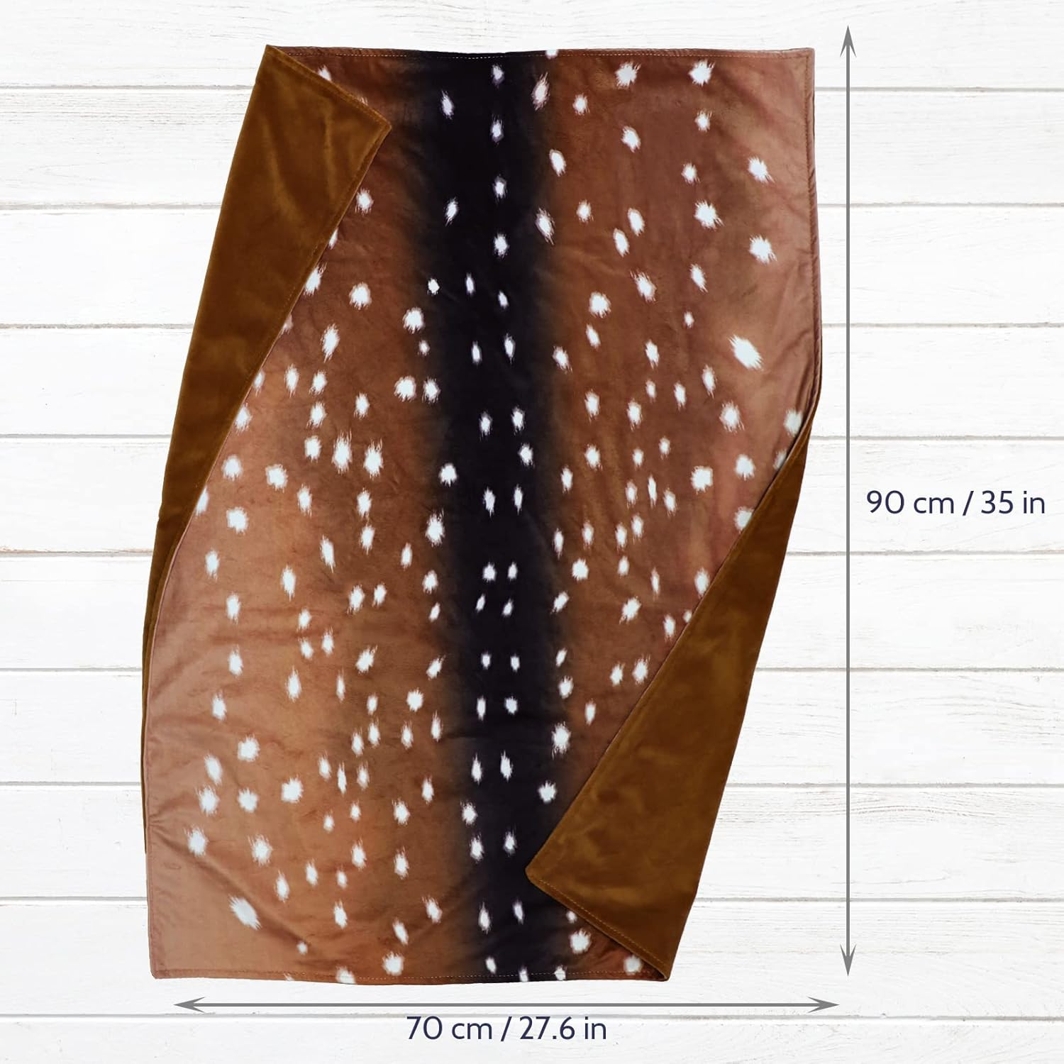 GFU Baby Balnket for Boys and Girls, Swaddle Receiving Plush Blanket, Soft Western Newborn Unisex Sleep Blanket for Infant Toddler and Kids for Crib and Stroller, Deer Skin Print, Hunting Theme image number 2