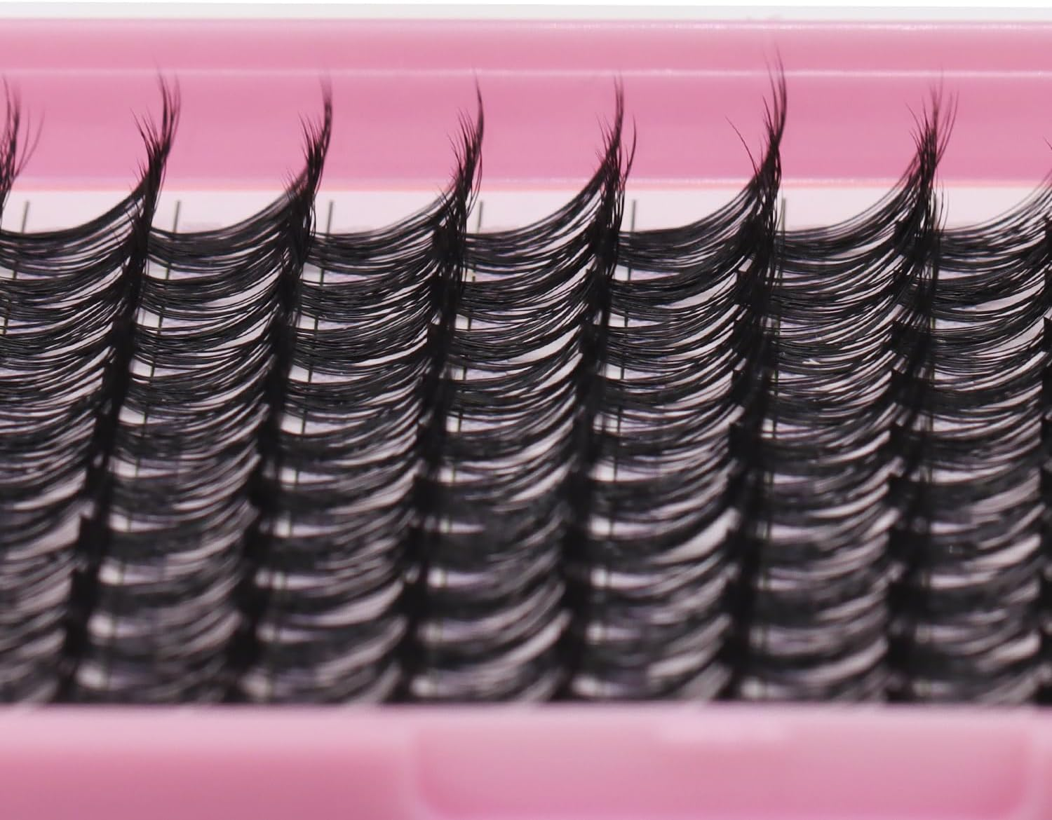 SULV False Eyelash Cluster Black Lashes 8-20Mm Mixed Large Tray D Curl Lashes Extensiond Lashes Wispy Lashes Extensions Lash Clusters (D#-Black-18Mm) - D-Black-12Mm image number 4