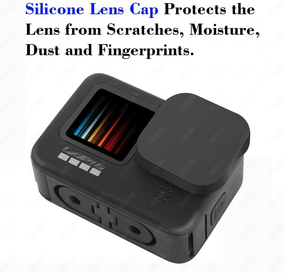 ULBTER Mini Storage Bag Case for Gopro Hero 13 Black + Hero13 Rubber Lens Cap Cover, Carrying Boxes Accessory for Go Pro [2+1 Pack] image number 6