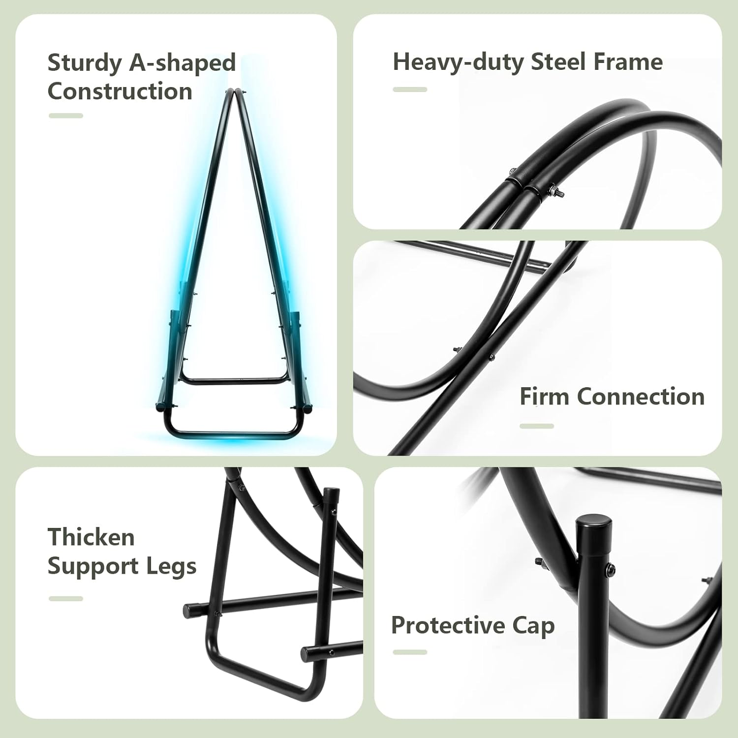 Costway 30" Tubular Steel Log Hoop Firewood Storage Rack Holder round Display image number 1