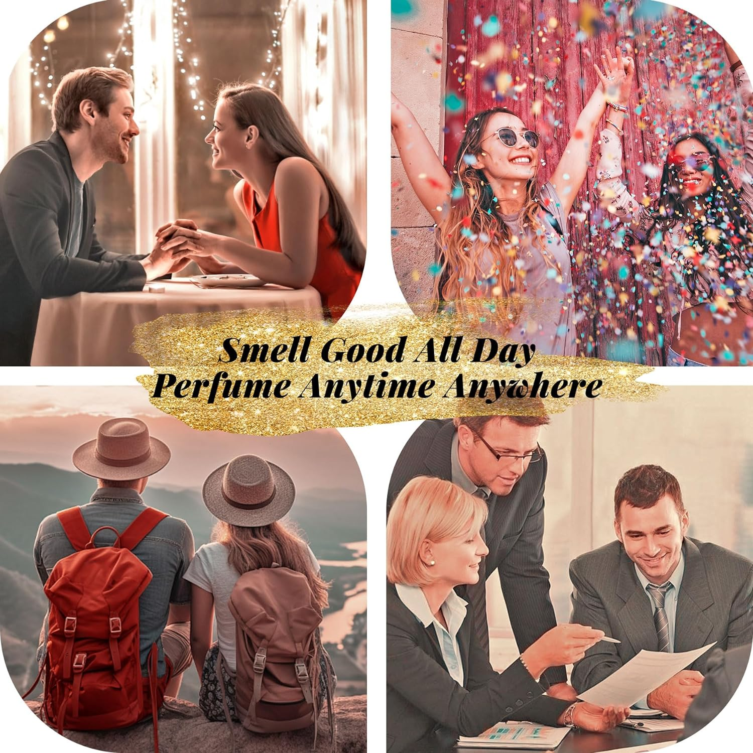 YIERSO Perfume Travel Refillable Bottle,Genuine Leather Bottom-Filling Fragrances Perfume Atomizer,Mini Cologne Dispenser,Portable Sprayer Pocket Size for Cruise Car Trip Purse Gift 5Ml (Black) image number 4