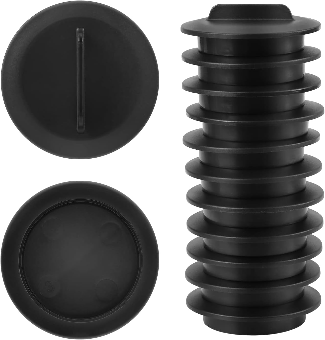 25Pcs Plant Spacer Kit, Garden Plant Spacers round Spacer Cover Plant Deck Openings for Aerogarden Indoor Hydroponic Growing System (Black) image number 6