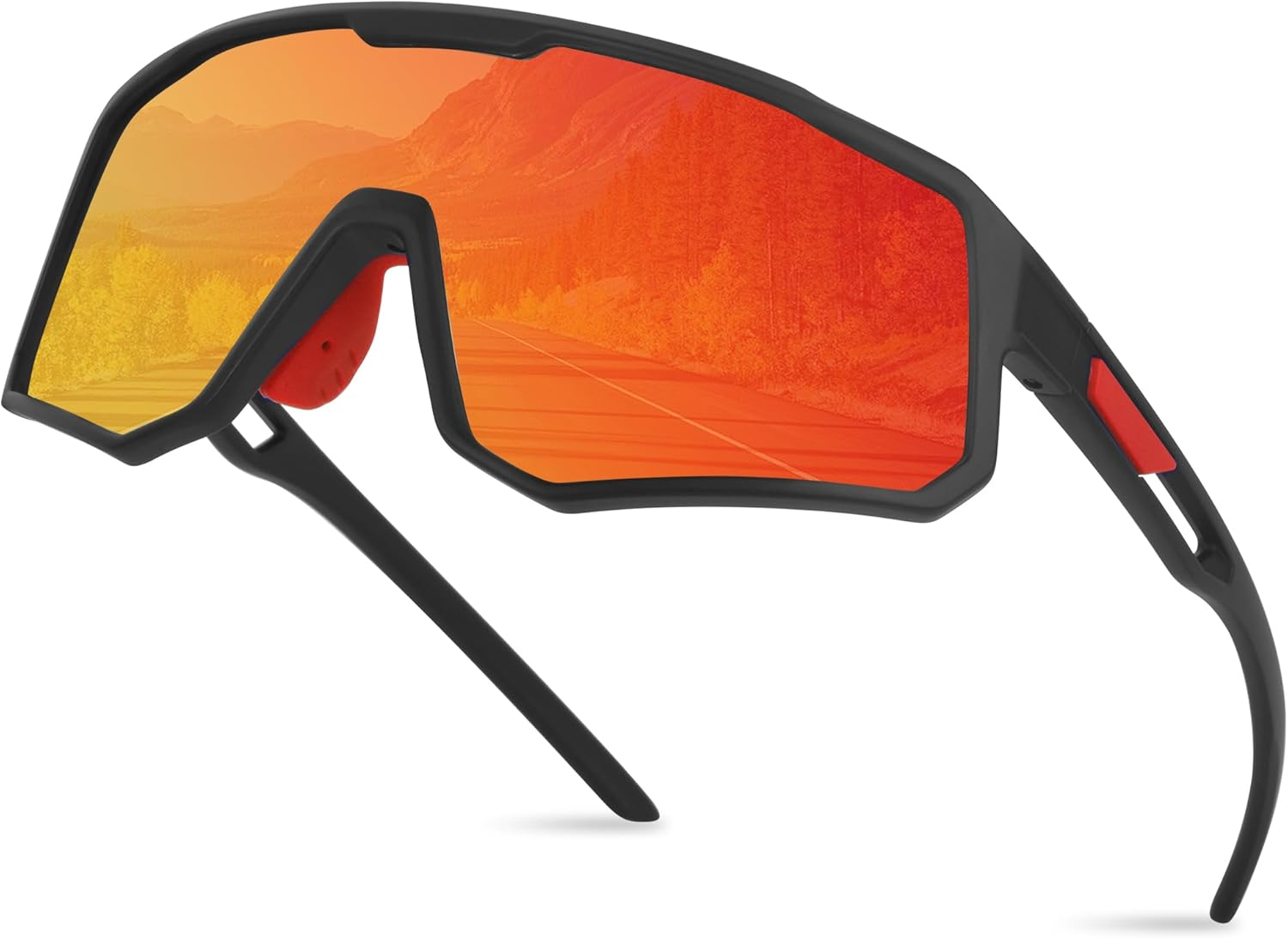 Polarized Sports Sunglasses for Men Women Driving Fishing Golf Cycling with UV400 Protection Outdoor Sun Glasses