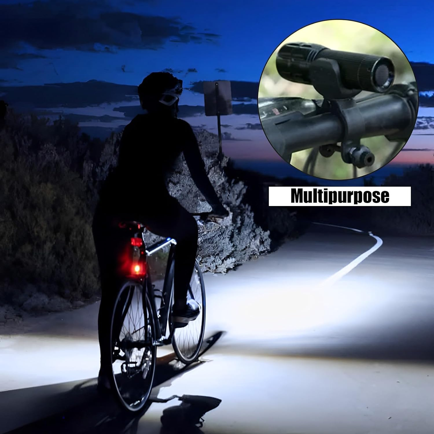 2Pcs Walking Stick Holder, Crutch Holder for Mobility Scooter with 360 Degree Rotatable Clip, Walking Stick Holder for Mobility Scooter, Easy Attach Mobility Scooter Accessories UK image number 3