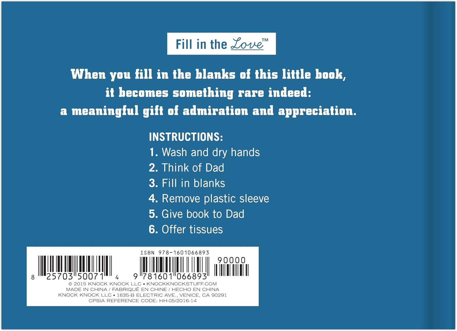 KNOCK KNOCK Fill in the Blanks Journal - What I Love about Dad image number 3