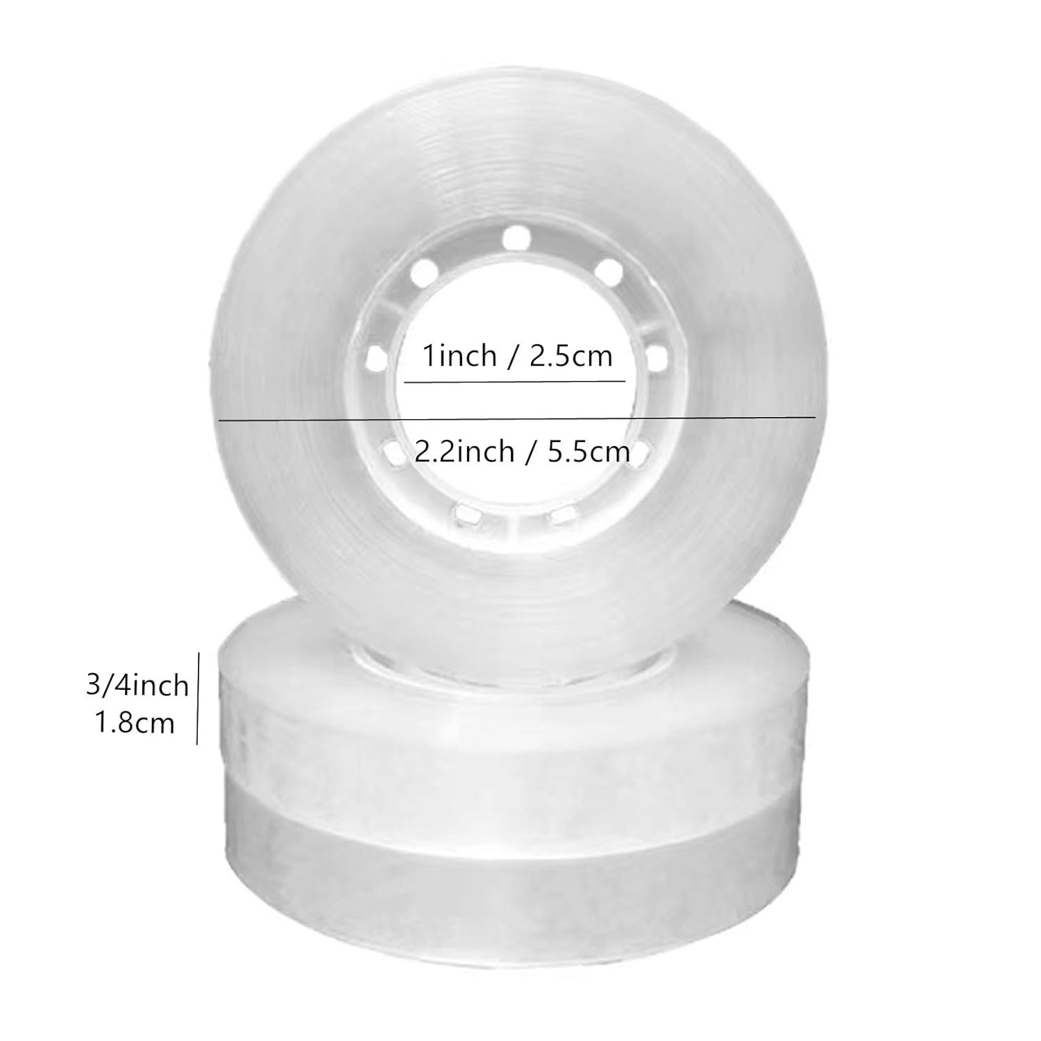 12 Rolls Clear Tape Refills Roll Transparent Tape Refill Rolls for Office, Home, School, 3/4-Inch X 1000 Inch image number 5