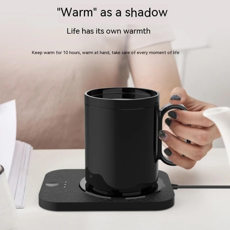 Mug Warmer, Coffee Warmer for Desk Auto Shut off Coffee Lovers, Smart Coffee Cup Warmer with Gravity-Induction Coffee Mug Warmer for Desk Use Keep Beverages Coffee Warmer-White image number 5