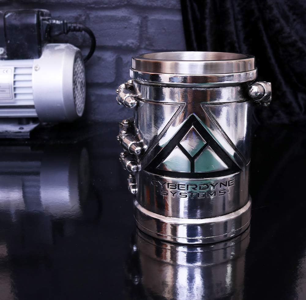 Nemesis Now B4656N9 Terminator 2 Tankard 17Cm, Resin W/Stainless Steel Insert, Silver image number 4
