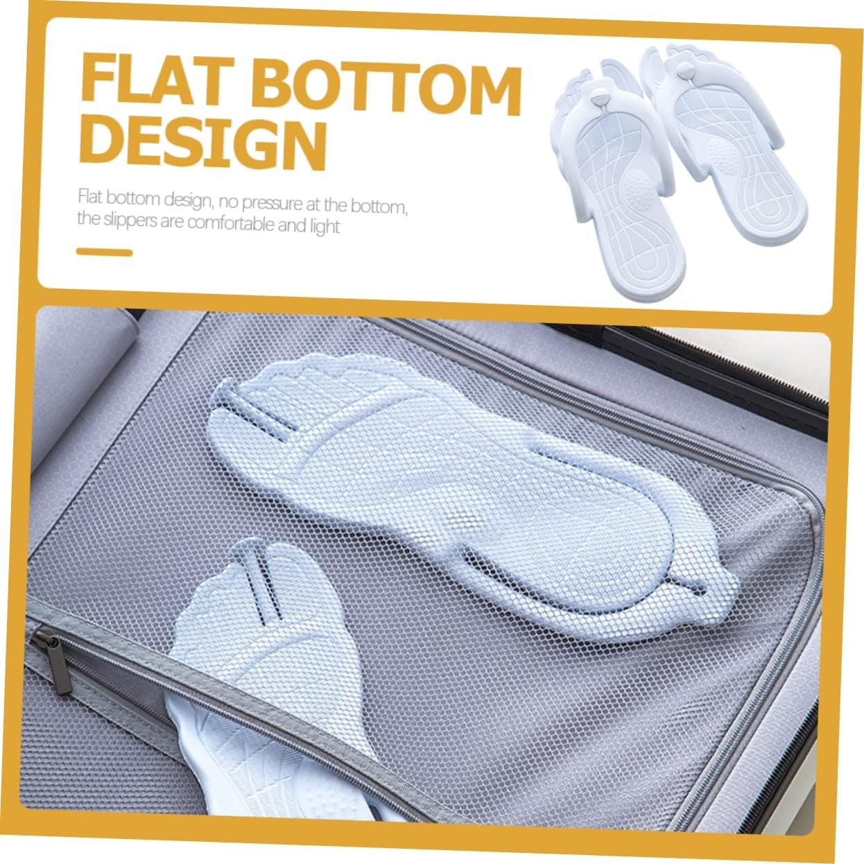 1Pair Lightweight Anti- Beach -Flops for Men and Women Travel-Friendly Shower Sandals Comfortable and Breathable Design image number 3